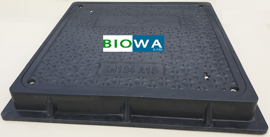 Poklop Kompozit AS600WP - detail.2 Poklop KOMPOZIT 600 x 600 mm, A 15 vodotěsný